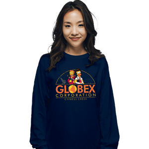 Daily_Deal_Shirts Long Sleeve Shirts, Unisex / Small / Navy Globex Corp