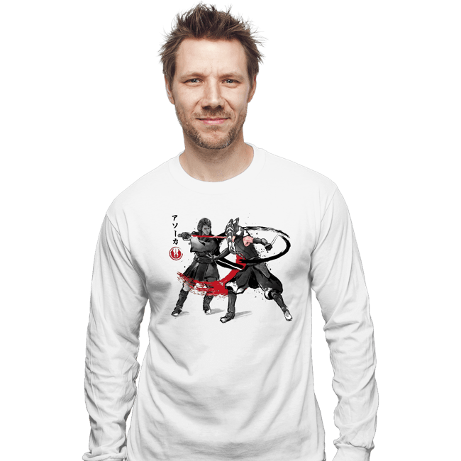 Daily_Deal_Shirts Long Sleeve Shirts, Unisex / Small / White The Final Lesson Sumi-e
