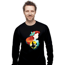 Load image into Gallery viewer, Secret_Shirts Long Sleeve Shirts, Unisex / Small / Black Ariel Shadows
