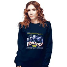 Load image into Gallery viewer, Shirts Long Sleeve Shirts, Unisex / Small / Navy Draculain
