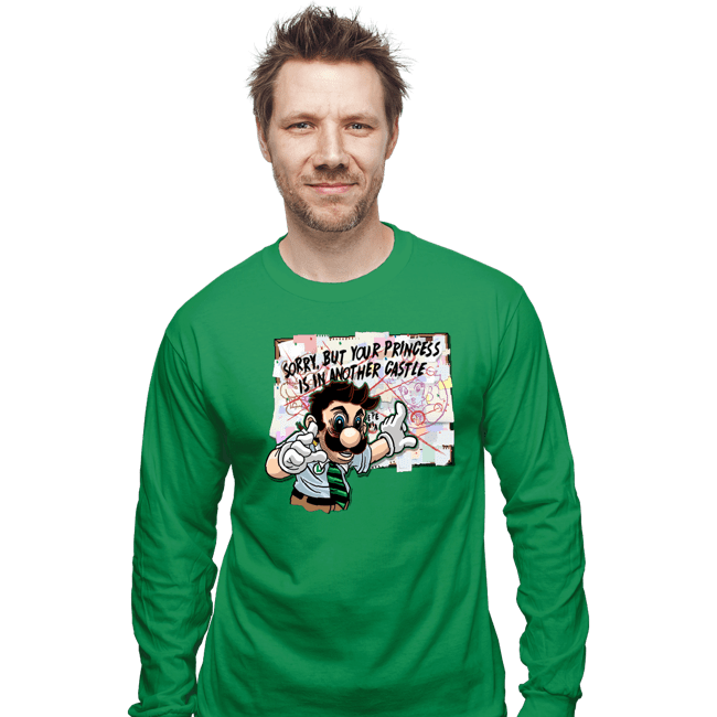 Secret_Shirts Long Sleeve Shirts, Unisex / Small / Irish Green Pepe Luigi!