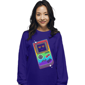 Shirts Long Sleeve Shirts, Unisex / Small / Violet Gaymer Player II
