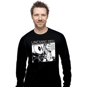 Daily_Deal_Shirts Long Sleeve Shirts, Unisex / Small / Black Uncanny Merc