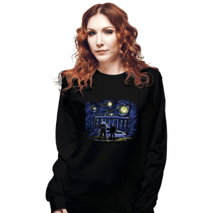 Daily_Deal_Shirts Long Sleeve Shirts, Unisex / Small / Black Starry Future
