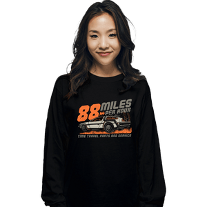 Daily_Deal_Shirts Long Sleeve Shirts, Unisex / Small / Black 88 Miles Per Hour
