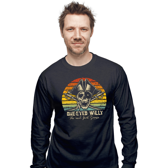 Daily_Deal_Shirts Long Sleeve Shirts, Unisex / Small / Dark Heather The Real First Goonie