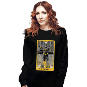 Daily_Deal_Shirts Long Sleeve Shirts, Unisex / Small / Black JL Tarot - The Chariot