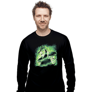 Secret_Shirts Long Sleeve Shirts, Unisex / Small / Black Power Dragon