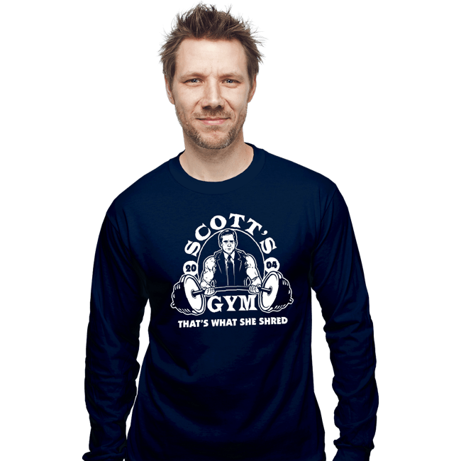 Shirts Long Sleeve Shirts, Unisex / Small / Navy Scott's Gym