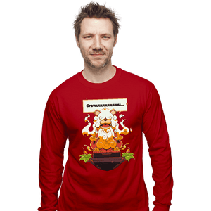 Shirts Long Sleeve Shirts, Unisex / Small / Red Hisuian Growlithe