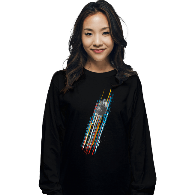 Daily_Deal_Shirts Long Sleeve Shirts, Unisex / Small / Black The Falcon