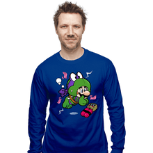 Load image into Gallery viewer, Shirts Long Sleeve Shirts, Unisex / Small / Royal Blue Super Donny Suit
