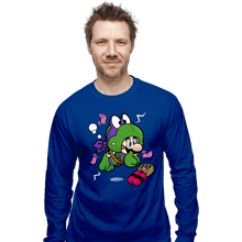 Load image into Gallery viewer, Shirts Long Sleeve Shirts, Unisex / Small / Royal Blue Super Donny Suit
