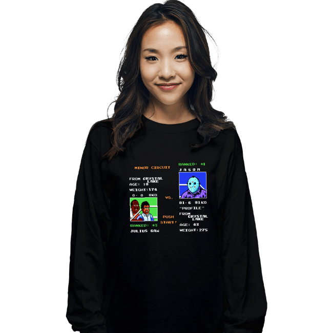 Daily_Deal_Shirts Long Sleeve Shirts, Unisex / Small / Black Jason Punch-Out
