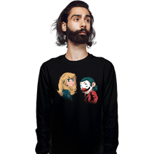 Load image into Gallery viewer, Daily_Deal_Shirts Long Sleeve Shirts, Unisex / Small / Black Mario And Peach
