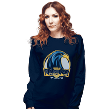 Load image into Gallery viewer, Shirts Long Sleeve Shirts, Unisex / Small / Navy Ravenclaw Eagles
