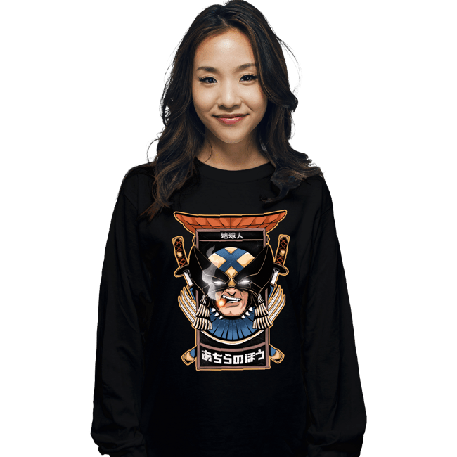 Daily_Deal_Shirts Long Sleeve Shirts, Unisex / Small / Black Immortal Samurai