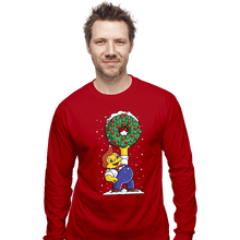 Load image into Gallery viewer, Daily_Deal_Shirts Long Sleeve Shirts, Unisex / Small / Red Festive Feast

