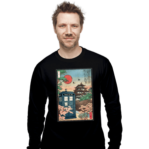 Daily_Deal_Shirts Long Sleeve Shirts, Unisex / Small / Black The Tardis In Japan