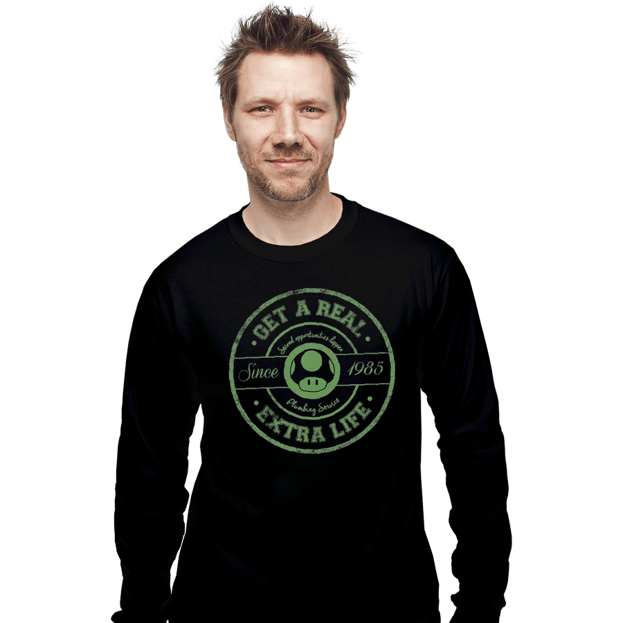 Shirts Long Sleeve Shirts, Unisex / Small / Black Life