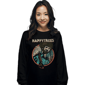Daily_Deal_Shirts Long Sleeve Shirts, Unisex / Small / Black Happytrees