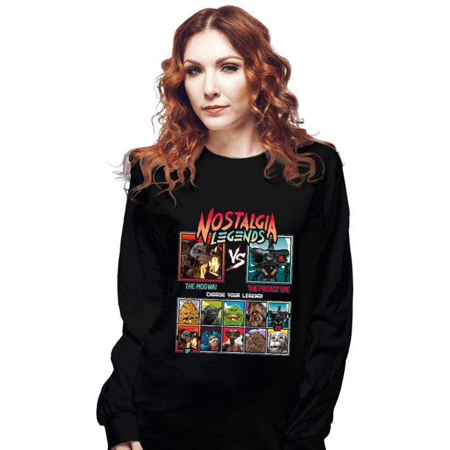 Daily_Deal_Shirts Long Sleeve Shirts, Unisex / Small / Black Nostalgia Legends
