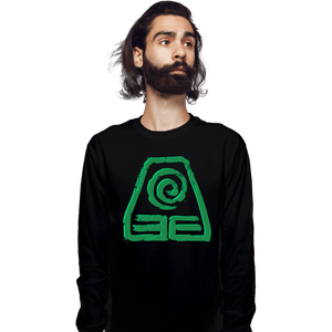 Shirts Long Sleeve Shirts, Unisex / Small / Black Earth