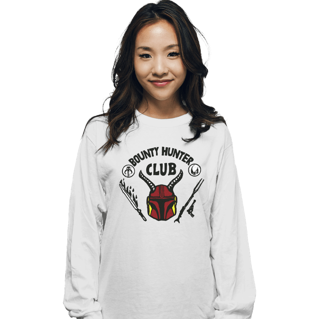 Daily_Deal_Shirts Long Sleeve Shirts, Unisex / Small / White Bounty Hunter Club