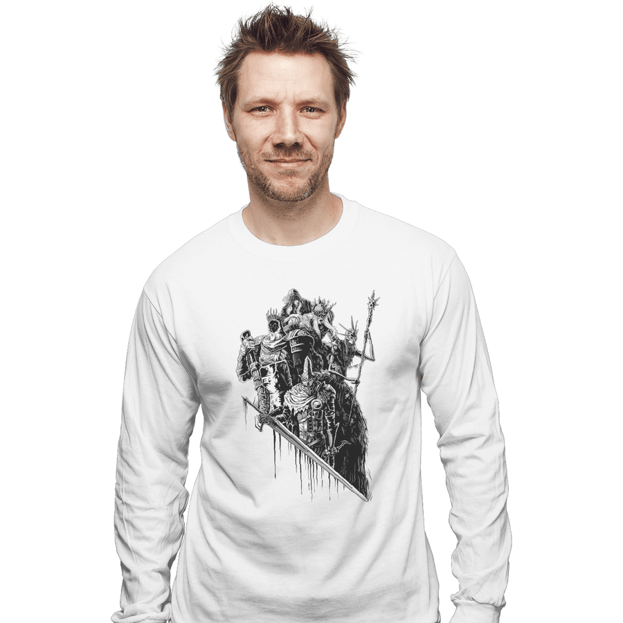 Shirts Long Sleeve Shirts, Unisex / Small / White Lords Of Cinder Lords Of Ash