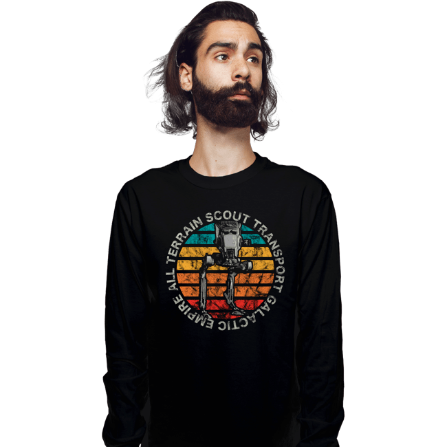 Shirts Long Sleeve Shirts, Unisex / Small / Black Retro AT-ST Sun