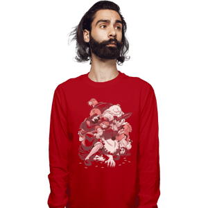 Shirts Long Sleeve Shirts, Unisex / Small / Red Hunter