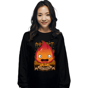 Shirts Long Sleeve Shirts, Unisex / Small / Black The Fire Demon