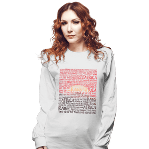 Secret_Shirts Long Sleeve Shirts, Unisex / Small / White Africa Secret Sale