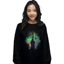 Load image into Gallery viewer, Shirts Long Sleeve Shirts, Unisex / Small / Black Maleficent Art
