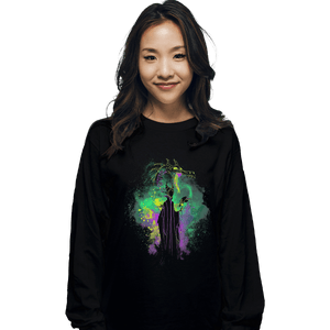 Shirts Long Sleeve Shirts, Unisex / Small / Black Maleficent Art
