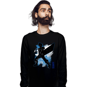 Shirts Long Sleeve Shirts, Unisex / Small / Black Cosmic Ex Soldier
