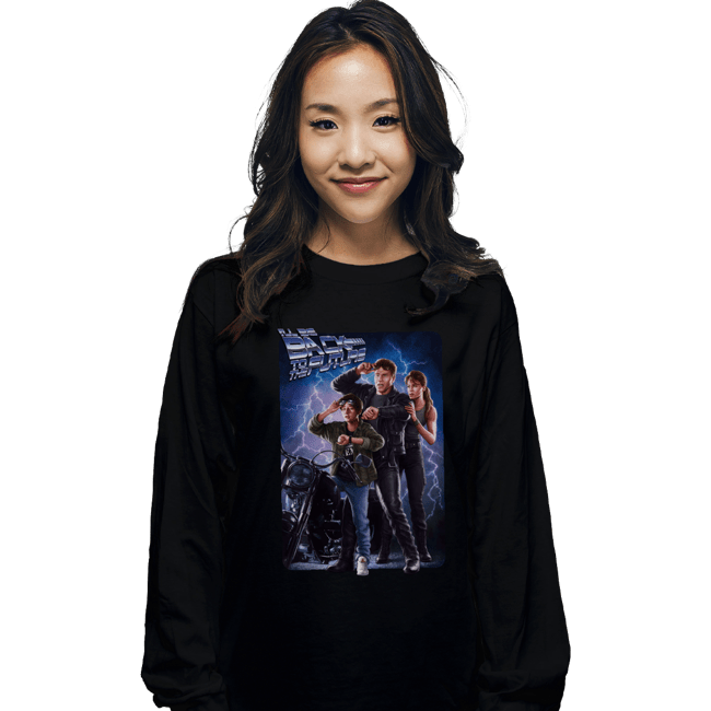 Shirts Long Sleeve Shirts, Unisex / Small / Black I'll Be Back To The Future