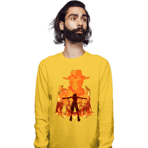 Daily_Deal_Shirts Long Sleeve Shirts, Unisex / Small / Gold Ace Shadow