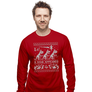 Secret_Shirts Long Sleeve Shirts, Unisex / Small / Red We Three Kings