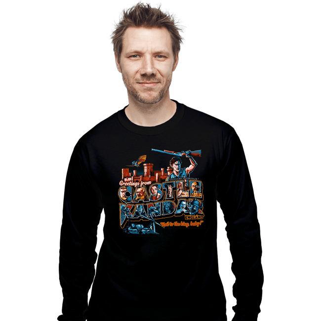 Daily_Deal_Shirts Long Sleeve Shirts, Unisex / Small / Black Greetings From Castle Kandar