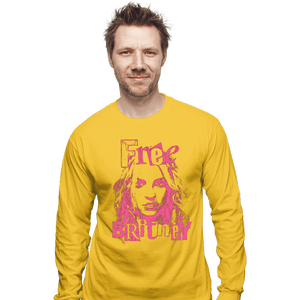 Shirts Long Sleeve Shirts, Unisex / Small / Gold Free Britney Daisy