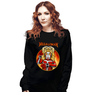 Shirts Long Sleeve Shirts, Unisex / Small / Black Megaloman