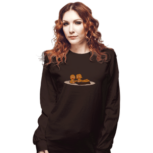 Shirts Long Sleeve Shirts, Unisex / Small / Dark Chocolate Cookietanic