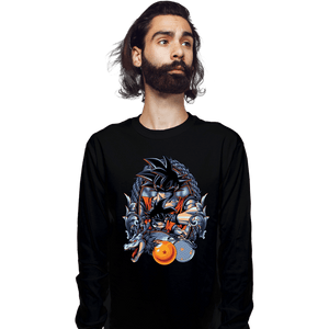 Daily_Deal_Shirts Long Sleeve Shirts, Unisex / Small / Black Dragon Crest