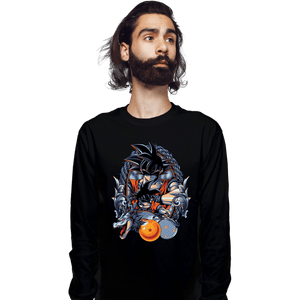 Daily_Deal_Shirts Long Sleeve Shirts, Unisex / Small / Black Dragon Crest