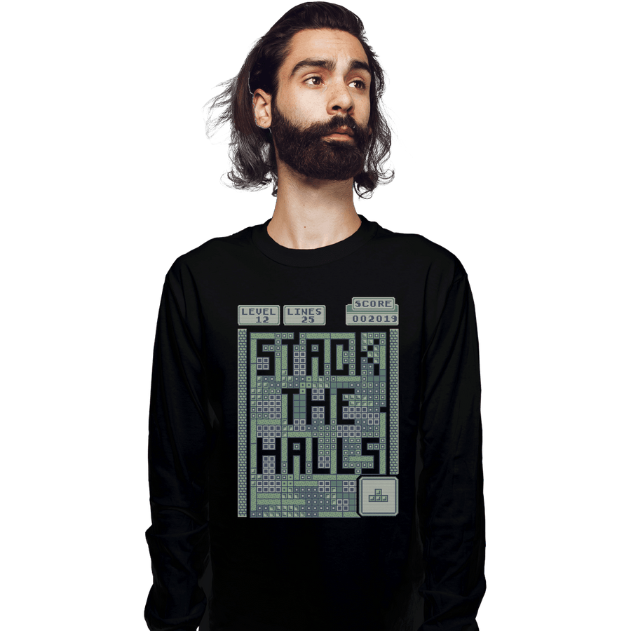 Shirts Long Sleeve Shirts, Unisex / Small / Black Stack The Halls