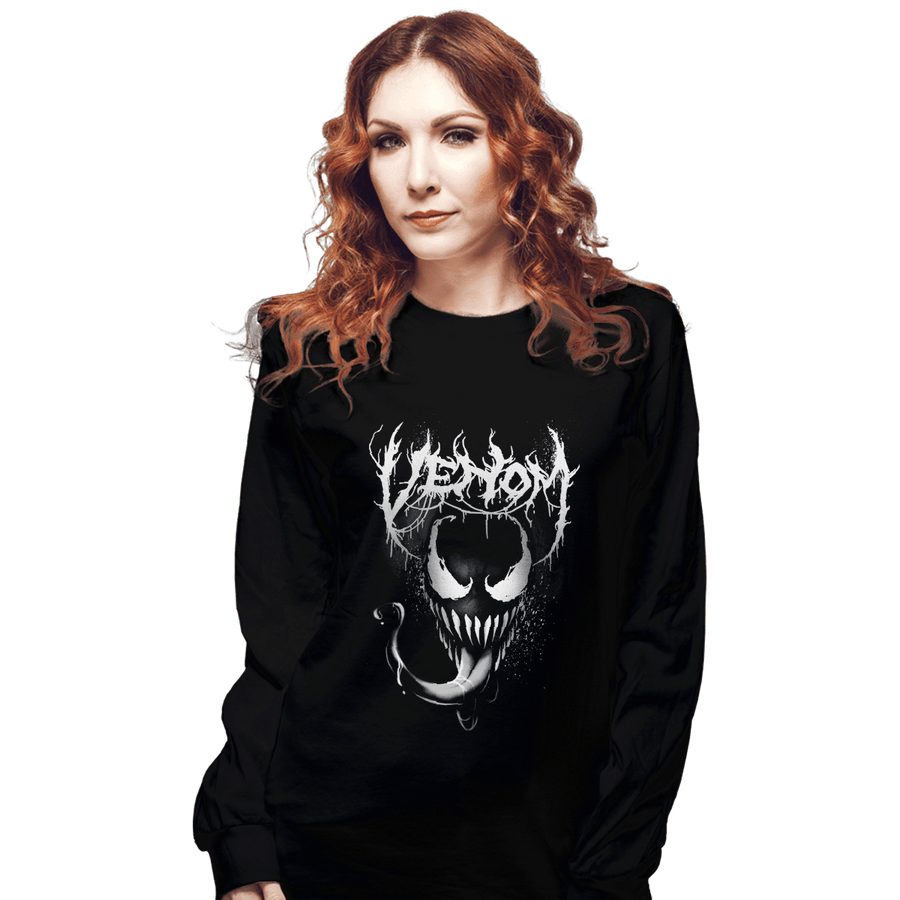 Shirts Long Sleeve Shirts, Unisex / Small / Black Venom Metal