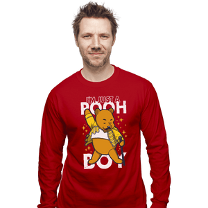 Shirts Long Sleeve Shirts, Unisex / Small / Red I'm Just A Pooh Boy
