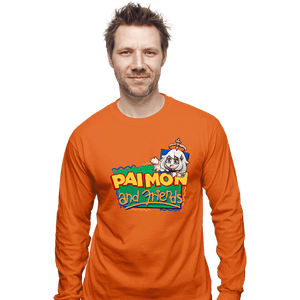 Secret_Shirts Long Sleeve Shirts, Unisex / Small / Orange Paimon And Friends!