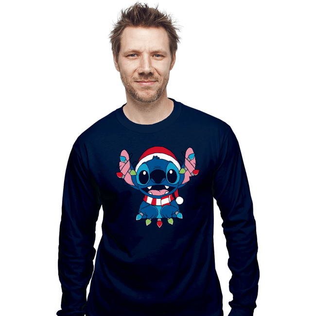 Secret_Shirts Long Sleeve Shirts, Unisex / Small / Navy Ohana Christmas Holiday